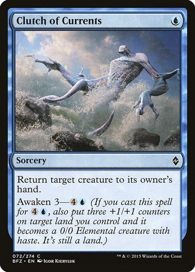 Clutch of Currents Battle for Zendikar (BFZ) - (#72) Near Mint