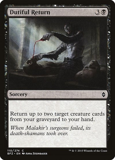 Dutiful Return Battle for Zendikar (BFZ) - (#110) Near Mint