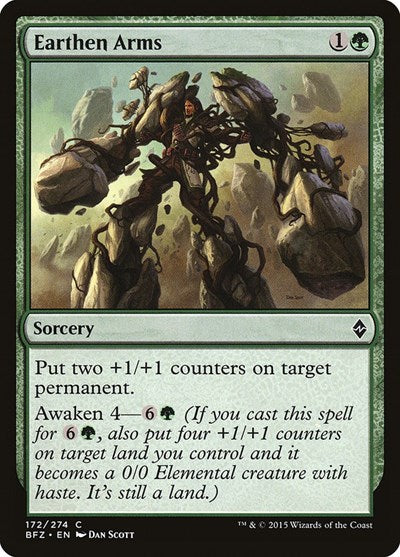 Earthen Arms Battle for Zendikar (BFZ) - (#172) Near Mint