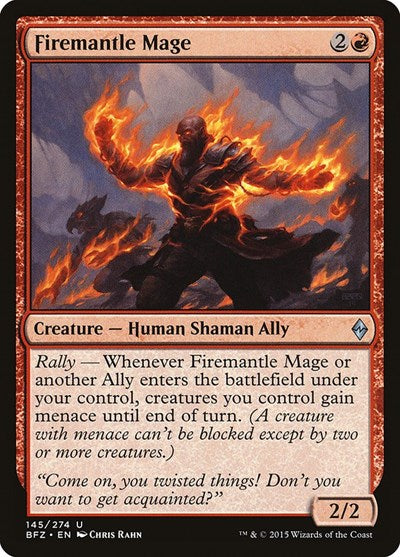 Firemantle Mage Battle for Zendikar (BFZ) - (#145) Near Mint