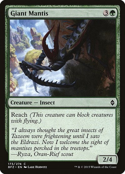 Giant Mantis Battle for Zendikar (BFZ) - (#173) Near Mint