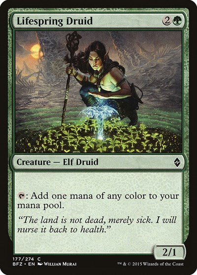 Lifespring Druid Battle for Zendikar (BFZ) - (#177) Near Mint