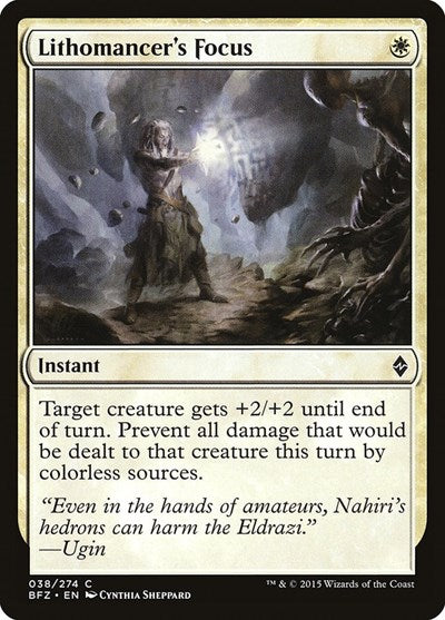Lithomancers Focus Battle for Zendikar (BFZ) - (#38) Near Mint