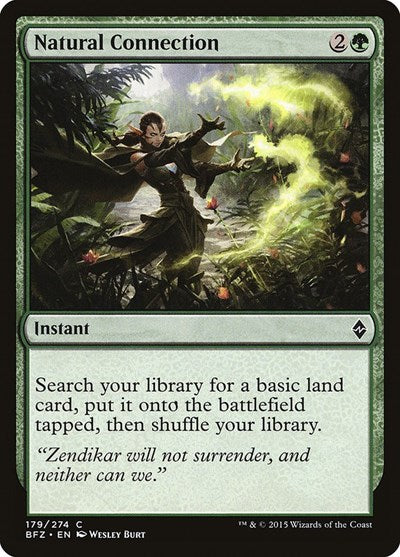 Natural Connection Battle for Zendikar (BFZ) - (#179) Near Mint