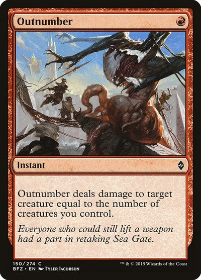 Outnumber Battle for Zendikar (BFZ) - (#150) Near Mint