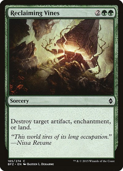 Reclaiming Vines Battle for Zendikar (BFZ) - (#185) Near Mint
