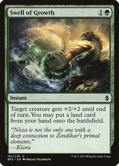 Swell of Growth Battle for Zendikar (BFZ) - (#191) Near Mint