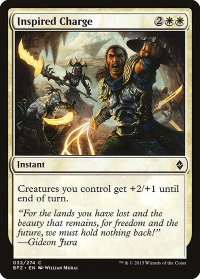 Inspired Charge Battle for Zendikar (BFZ) - (#32) Near Mint