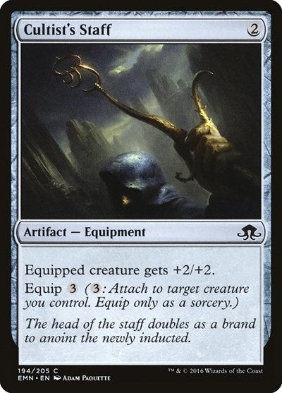 Cultists Staff Eldritch Moon (EMN) - (#194) Near Mint