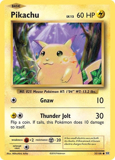 Pikachu XY - Evolutions (EVO) - (#35/108) Near Mint