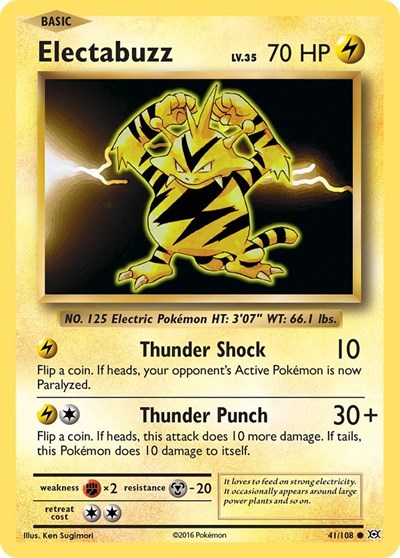 Electabuzz XY - Evolutions (EVO) - (#41/108) Near Mint