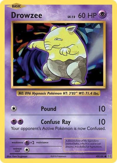 Drowzee XY - Evolutions (EVO) - (#49/108) Near Mint