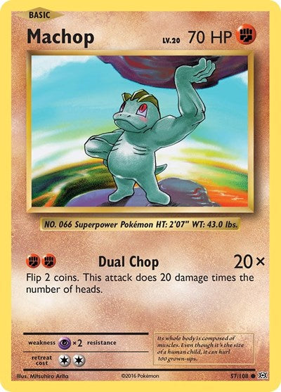 Machop XY - Evolutions (EVO) - (#57/108) Near Mint