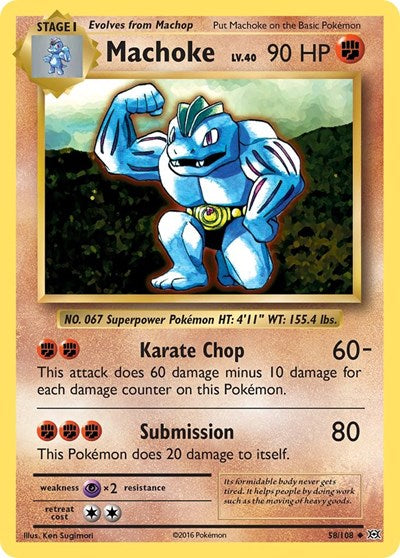Machoke XY - Evolutions (EVO) - (#58/108) Near Mint