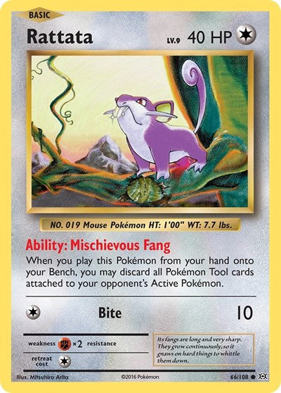 Rattata XY - Evolutions (EVO) - (#66/108) Near Mint