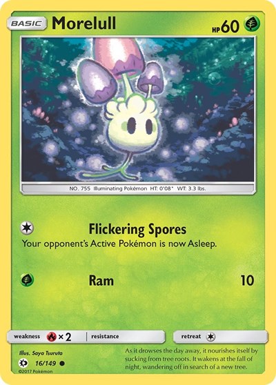 Morelull SM Base Set (SM01) - (#16/149) Near Mint