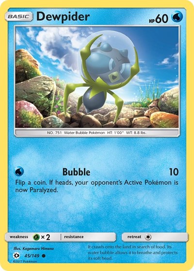 Dewpider SM Base Set (SM01) - (#45/149) Near Mint