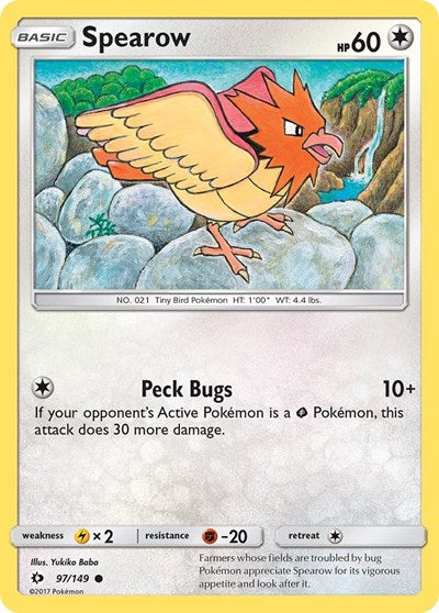 Spearow SM Base Set (SM01) - (#97/149) Near Mint