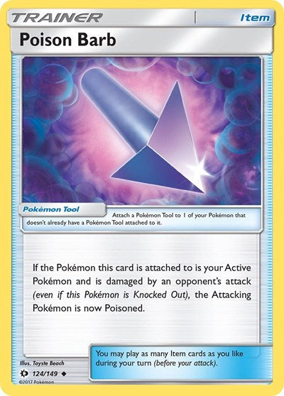 Poison Barb SM Base Set (SM01) - (#124/149) Near Mint