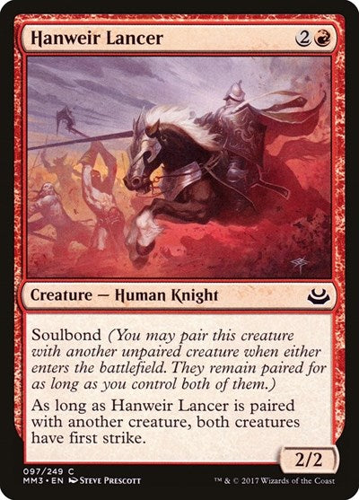 Hanweir Lancer Modern Masters 2017 (MM3) - (#97) Near Mint
