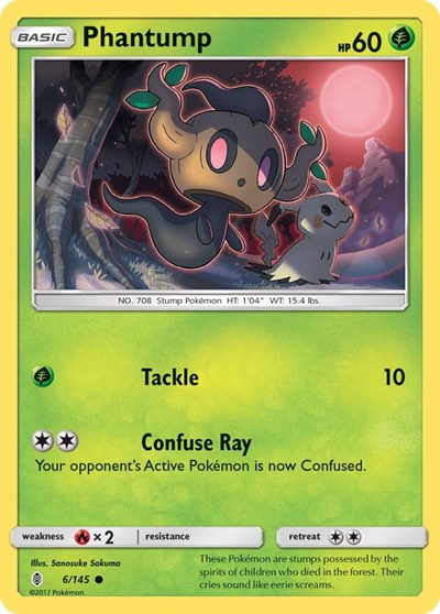 Phantump SM - Guardians Rising (SM02) - (#6/145) Near Mint