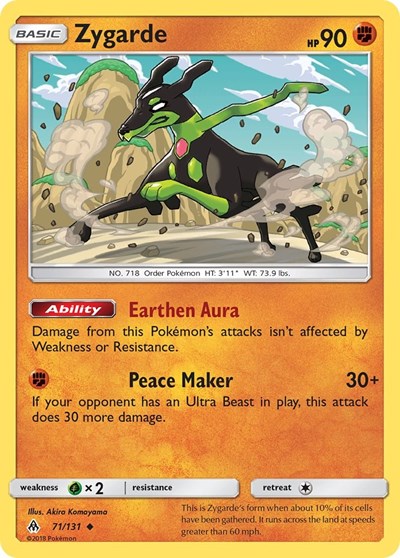 Zygarde (71) SM - Forbidden Light (SM06) - (#71/131) Near Mint