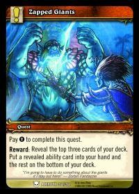 Zapped Giants Heroes of Azeroth () - () Lightly Played