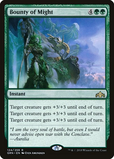 Bounty of Might Guilds of Ravnica (GRN) - (#124) Near Mint