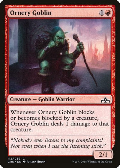 Ornery Goblin Guilds of Ravnica (GRN) - (#112) Near Mint