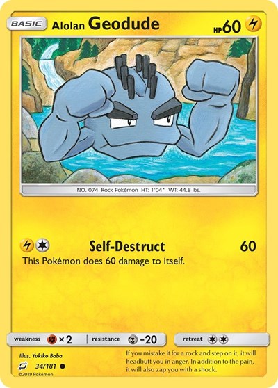 Alolan Geodude 34 SM - Team Up (SM9) - (#34/181) Near Mint