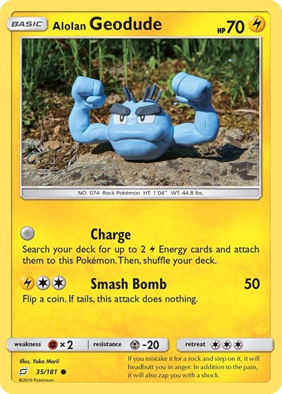 Alolan Geodude 35 SM - Team Up (SM9) - (#35/181) Near Mint