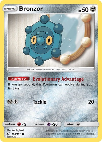 Bronzor SM - Team Up (SM9) - (#100/181) Near Mint