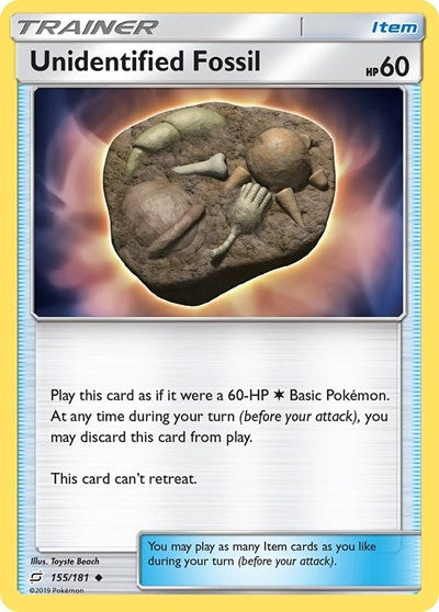 Unidentified Fossil SM - Team Up (SM9) - (#155/181) Near Mint