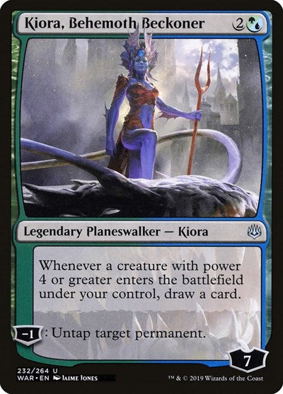Kiora, Behemoth Beckoner War of the Spark (WAR) - (#232) Near Mint