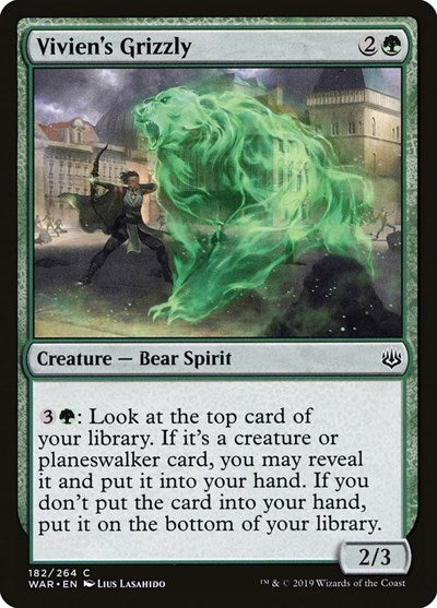 Vivien's Grizzly War of the Spark (WAR) - (#182) Near Mint