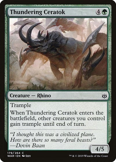 Thundering Ceratok War of the Spark (WAR) - (#179) Near Mint