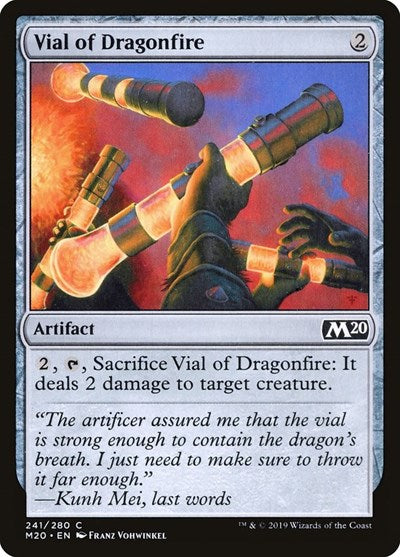 Vial of Dragonfire Core Set 2020 (M20) - (#241) Near Mint