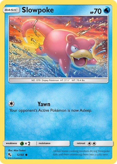 Slowpoke Hidden Fates (HIF) - (#12/68) Near Mint