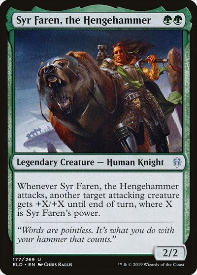 Syr Faren the Hengehammer Throne of Eldraine (ELD) - (#177) Near Mint