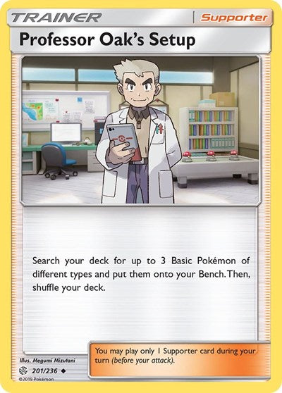 Professor Oak's Setup SM - Cosmic Eclipse (SM12) - (#201/236) Near Mint
