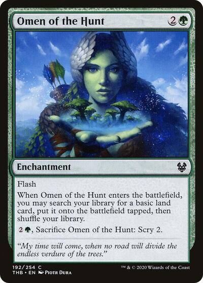 Omen of the Hunt Theros Beyond Death (THB) - (#192) Near Mint