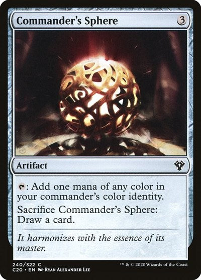 Commanders Sphere Commander 2020 (C20) - (#240) Near Mint