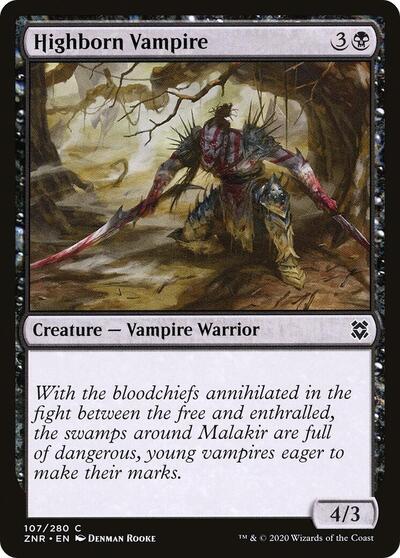 Highborn Vampire Zendikar Rising (ZNR) - (#107) Near Mint