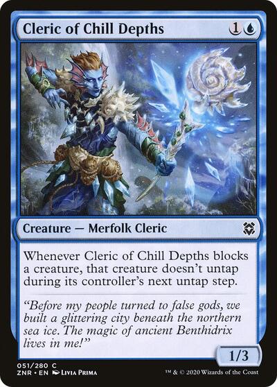Cleric of Chill Depths Zendikar Rising (ZNR) - (#51) Near Mint