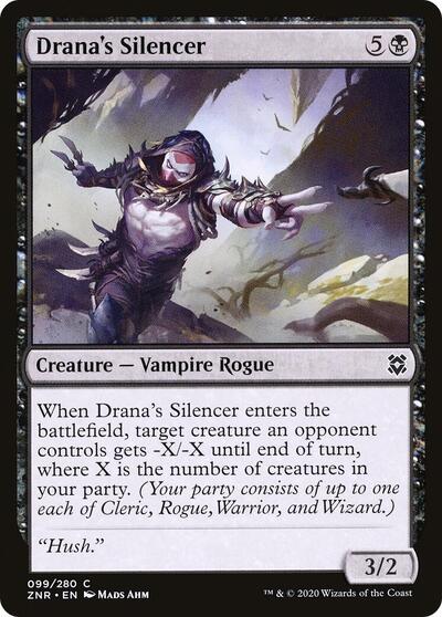 Dranas Silencer Zendikar Rising (ZNR) - (#99) Near Mint