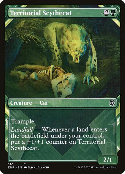 Territorial Scythecat Showcase Zendikar Rising (ZNR) - (#310) Near Mint