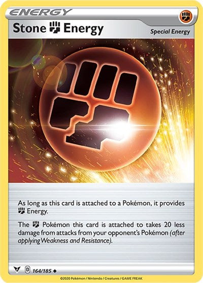 Stone Fighting Energy SWSH04: Vivid Voltage (SWSH04) - (#164/185) Near Mint