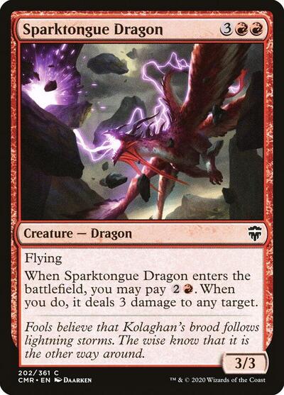 Sparktongue Dragon Commander Legends (CMR) - (#202) Near Mint