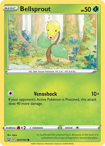 Bellsprout SWSH05: Battle Styles (SWSH05) - (#001/163) Near Mint
