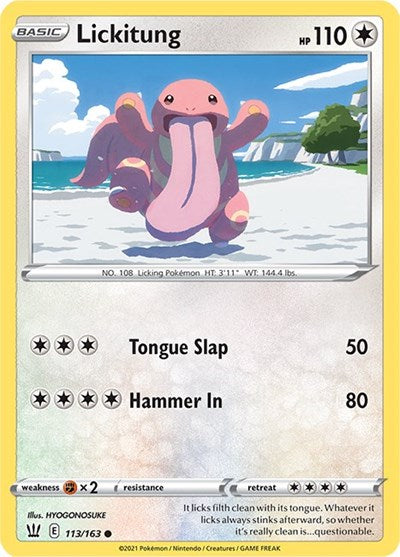 Lickitung SWSH05: Battle Styles (SWSH05) - (#113/163) Near Mint